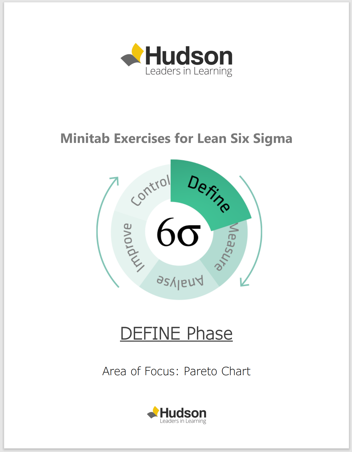 IASSC Six Sigma Minitab Exercise - Hudson - Pareto Chart Exercise Worksheet Sample